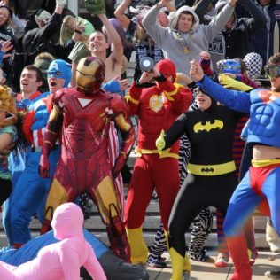 Our Fleet Girls attempting to do the Harlem Shake, but fail.