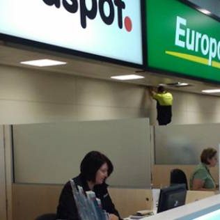 Redspot counter at Brisbane International Airport
