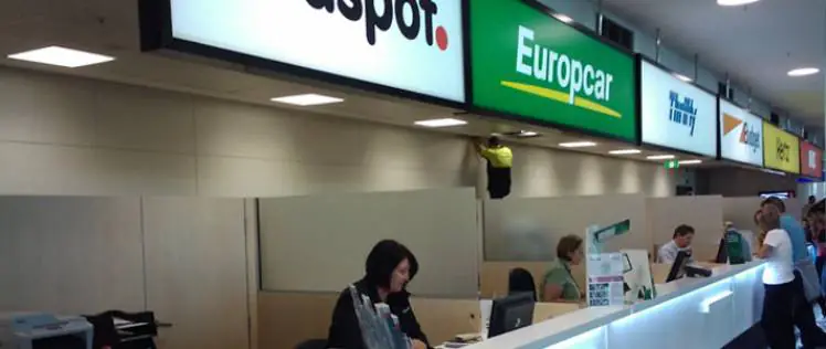 Redspot counter at Brisbane International Airport
