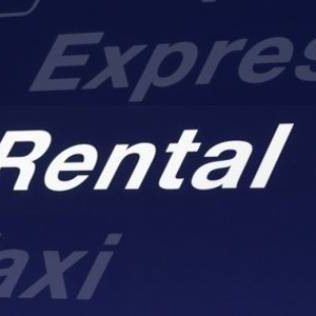 Rental Car airport sign