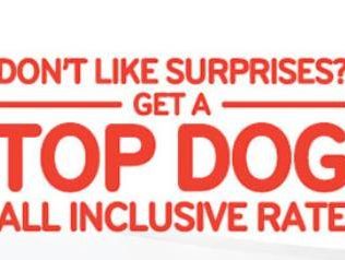 Top Dog, all inclusive car rental rate