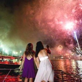 Fire works in Australia