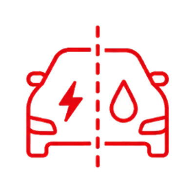Plug in hybrid half and half