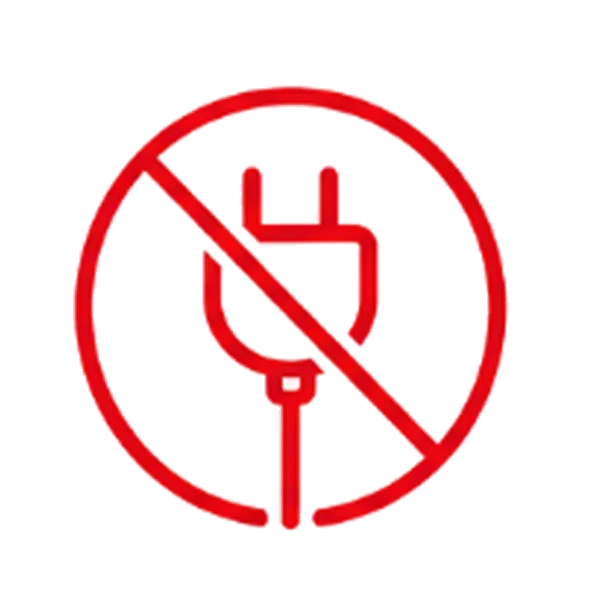 no plug in